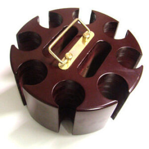 200 Ct Wooden Carousel Chip Storage Unit